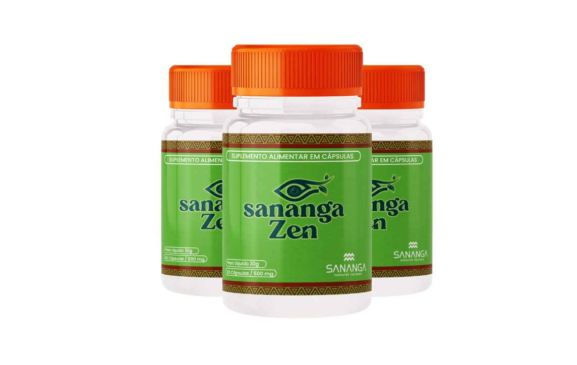 Sananga Zen - Composto para tratar ansiedade - Kit com 3 frascos